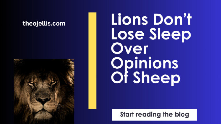 Lions Don't Lose Sleep Over The Opinions Of Sheep: Here's What You Can Do About It